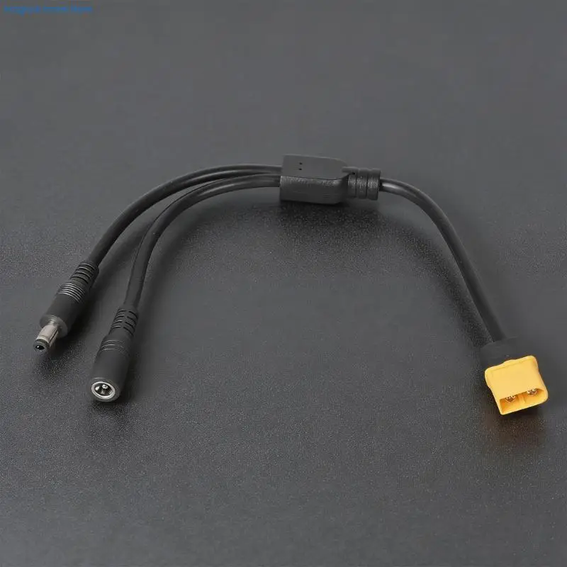 N2UB Flexible XT60 to DC5521 Adapter Cord For Connecting Solar Panel Power Adapters