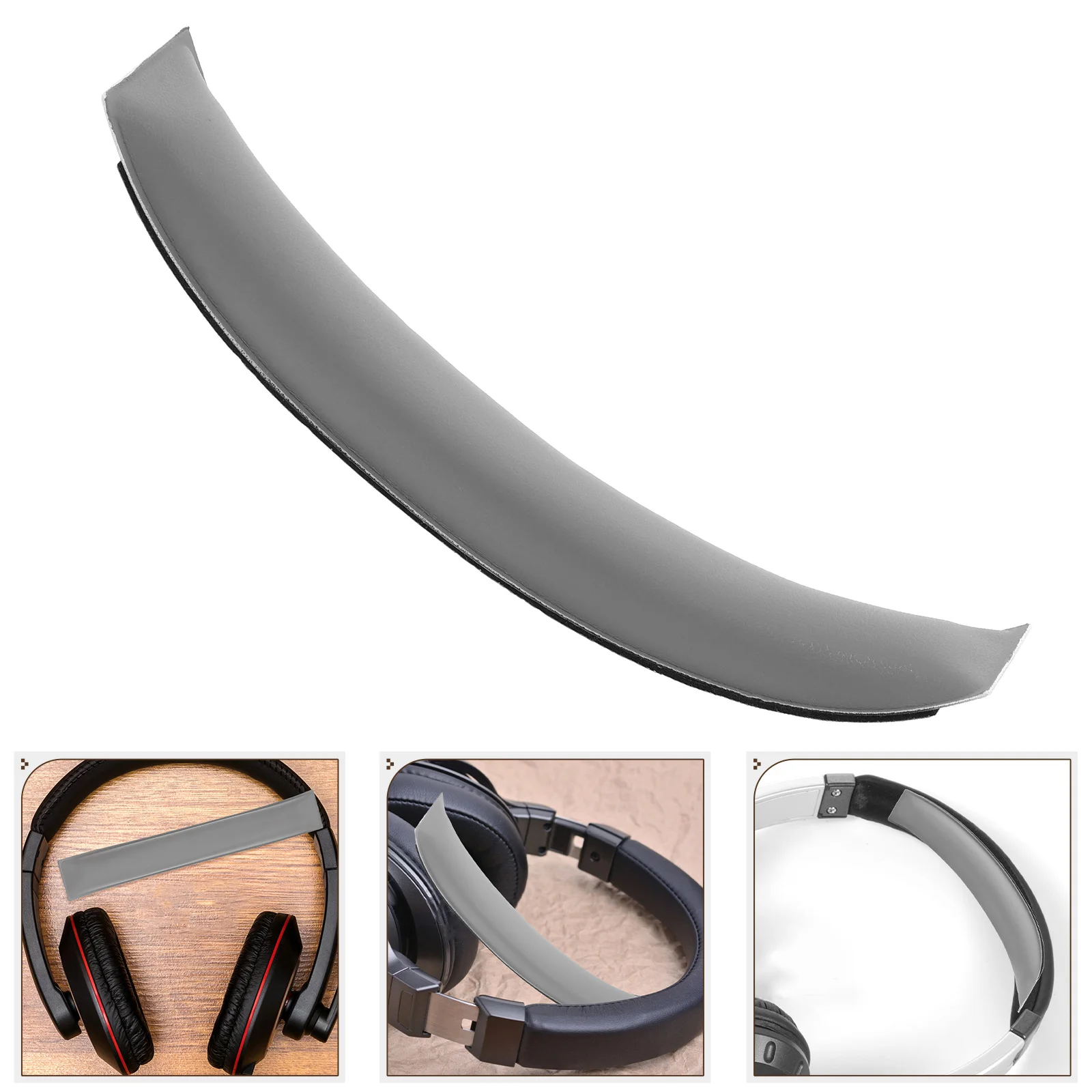 

Headphone Sleeve Pu Protective Cushion Pad Durable Comfortable Replacement Cover For Headset Accessories Protector