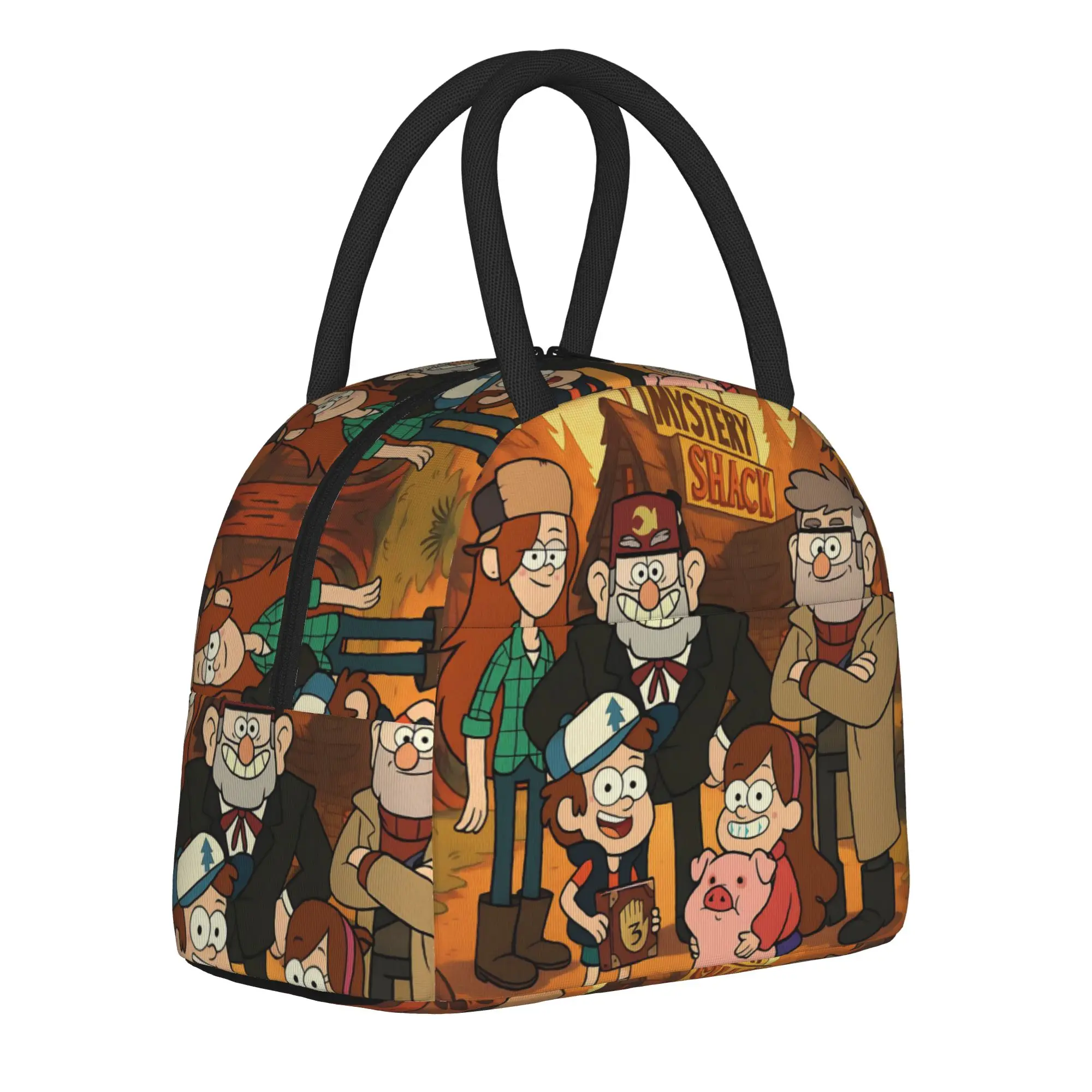 Insulated Lunch Tote Bag G-Gravity Falls Accessories  Lunch Food Box Multifunction Cooler Thermal Bento Box For School