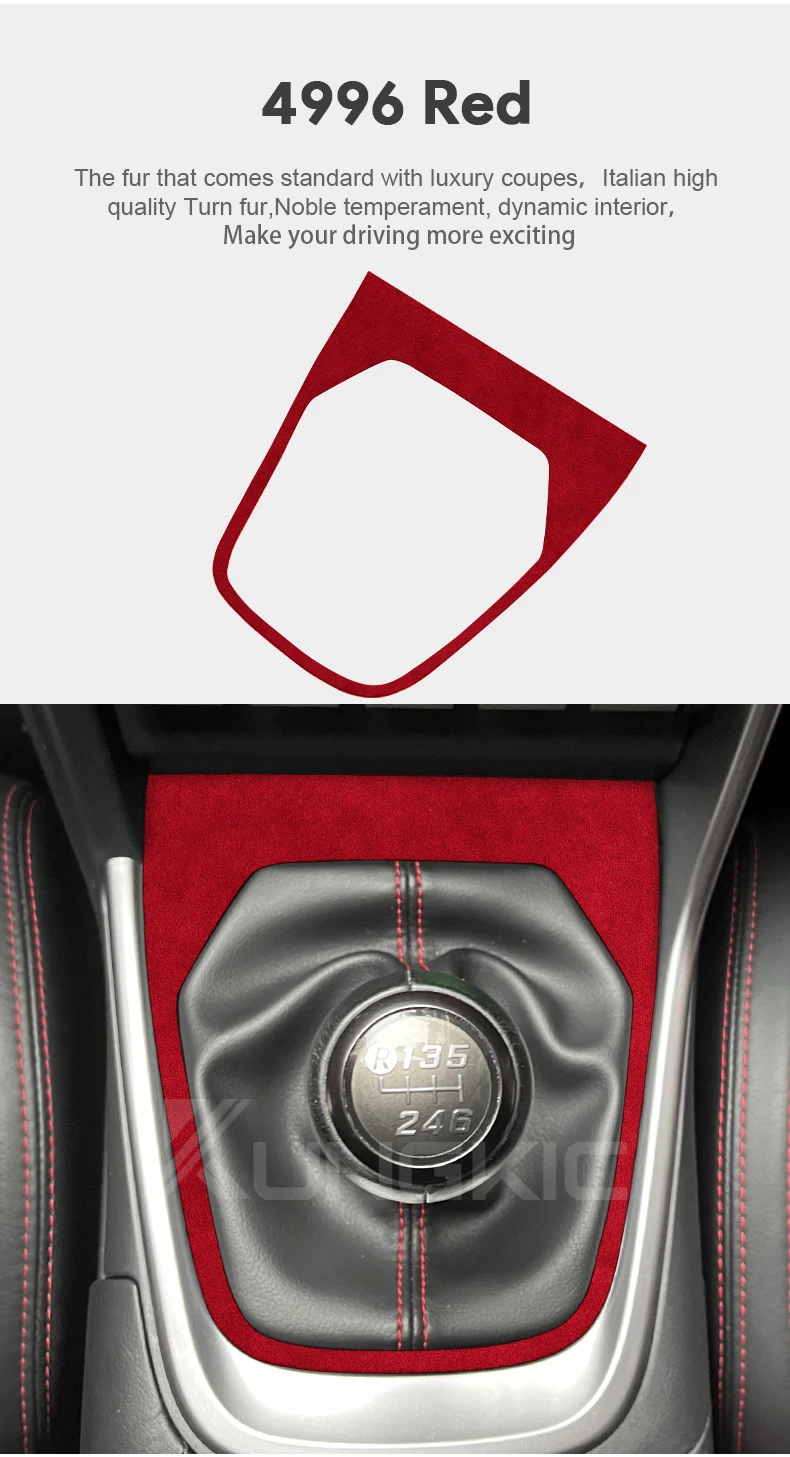 Top-Wildleder-Aufkleber für Subaru BRZ Toyota GR86 2021 2022 2023 2024 LHD RHD Auto-Schaltpanel-Innenverkleidung Zubehör – Detail 8