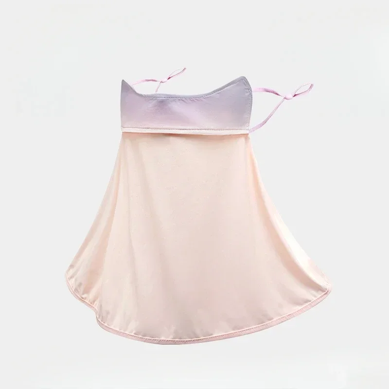

Ice Silk Adjustable UV Blocking Face Mask for Summer Outdoor Activities, Women Anti Ultraviolet Neck Protection Cold Feeling