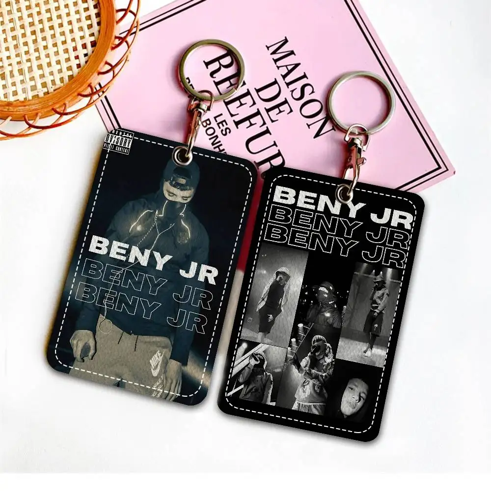 شعبية الشارع B-Beny J-Jr المفاتيح مع حامل بطاقة الوصول، حافلة تمرير وبطاقة وجبة معرف البنك بطاقة واقية للأمن