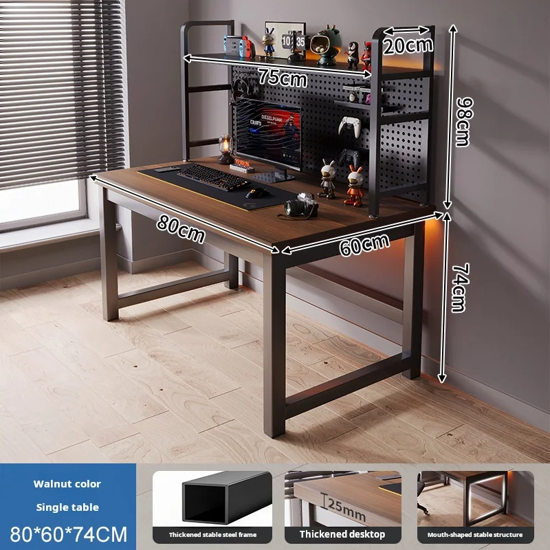 @#Small Bedroom Study Desk Hutch All in One Combination Desktop Computer Hole Board Gaming