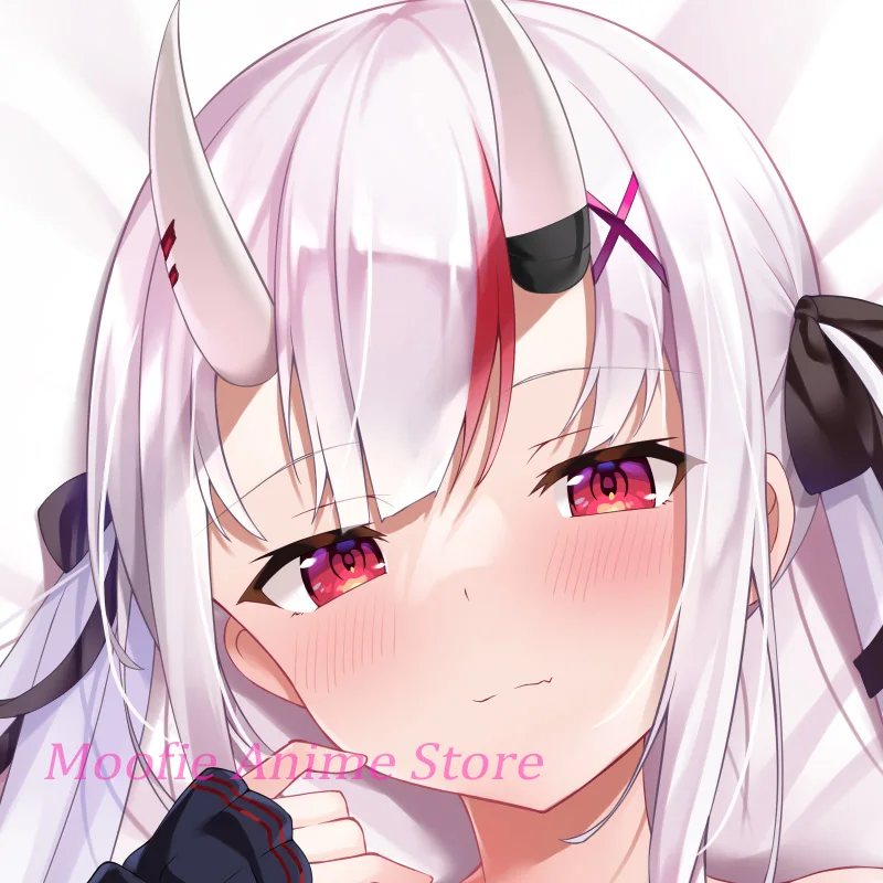 Anime Body Pillowcase Nakiri Ayame Dakimakura Life-Size Double-Sided Print 2WAY Pillow Cover