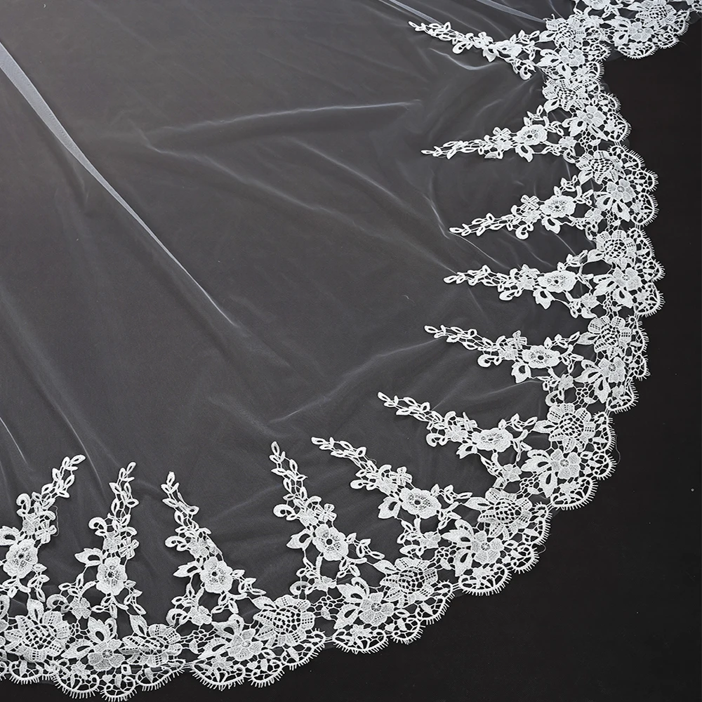 Wedding Veil Long with Comb Bridal Veils Wedding Cathedral Extra Long Royal Wedding Veil Cathedral Mantilla Bridal Veil VP80