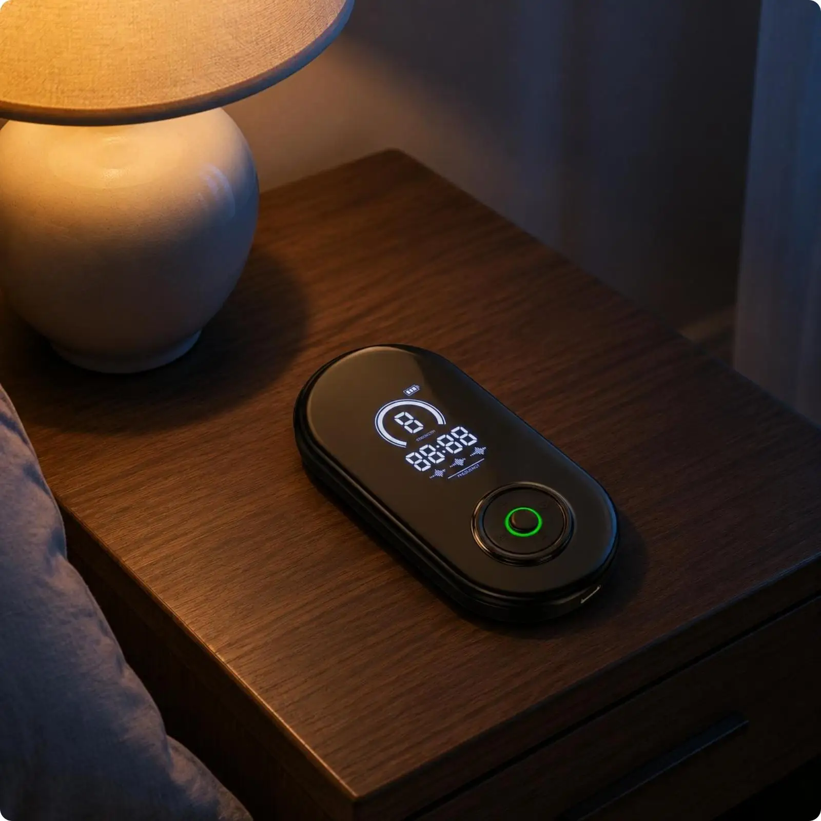 Portable Sleep Aid Device Digital Display Ear Clip Design Lightweight Sleep Relaxation Tool for Nighttime Routine Home Use