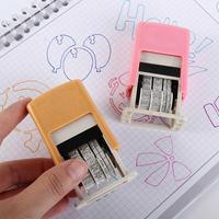 DIY Handle Account Date Stamps Stamping Automatic Ink Return Mini Self-Inking Stamps For Office Supplies Date Wheel Stamp
