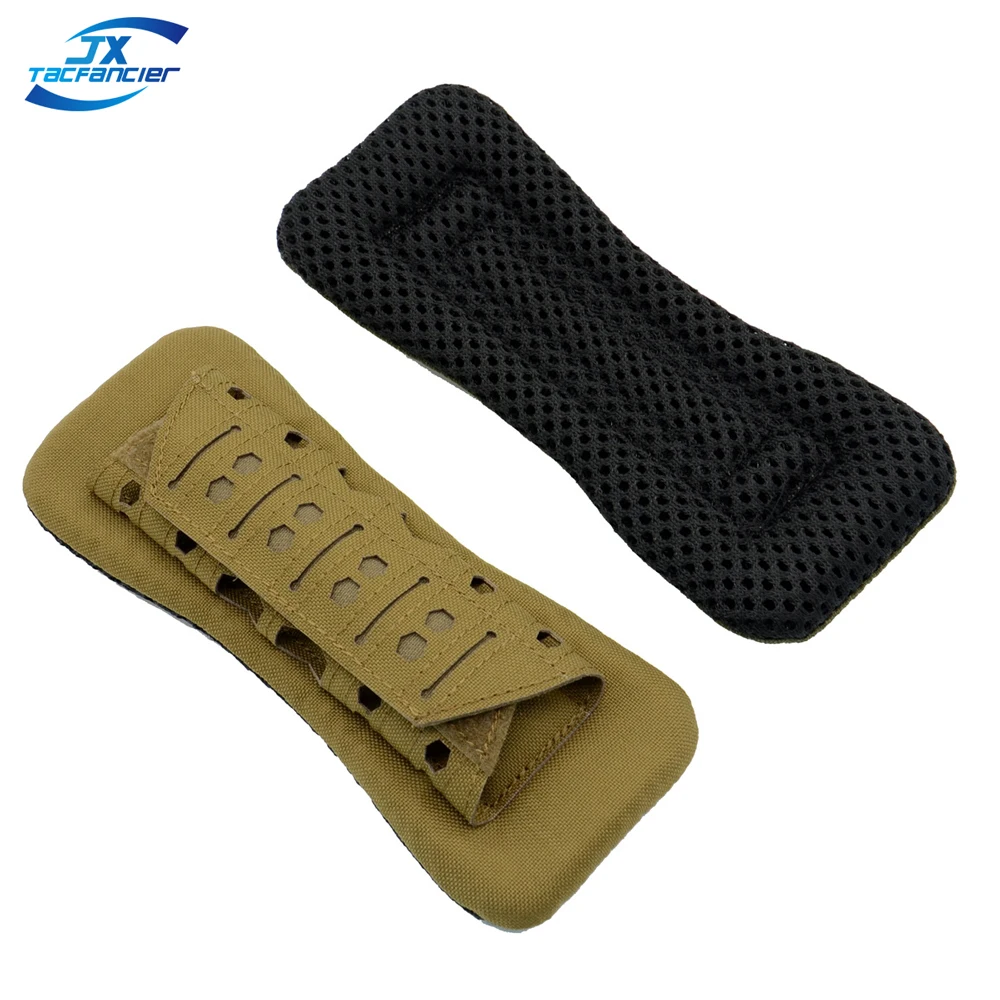 Tactical Shoulder Mesh Pad EVA Soft Bag Sling Plate Carrier Shoulder Strap Cushion Pad Laser Cut Nylon Hunting Vest Accessories