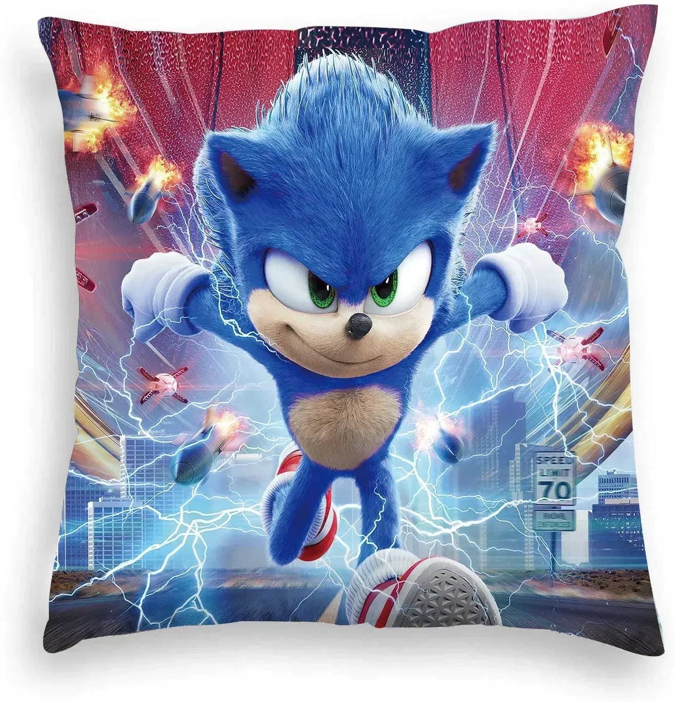 سونيك أنيمي عمل لعبة أفخم لطيف الكرتون أريكة المنزل عناق المخدة القنفذ الظل المخدة غرفة الاطفال الديكور الهدايا #5