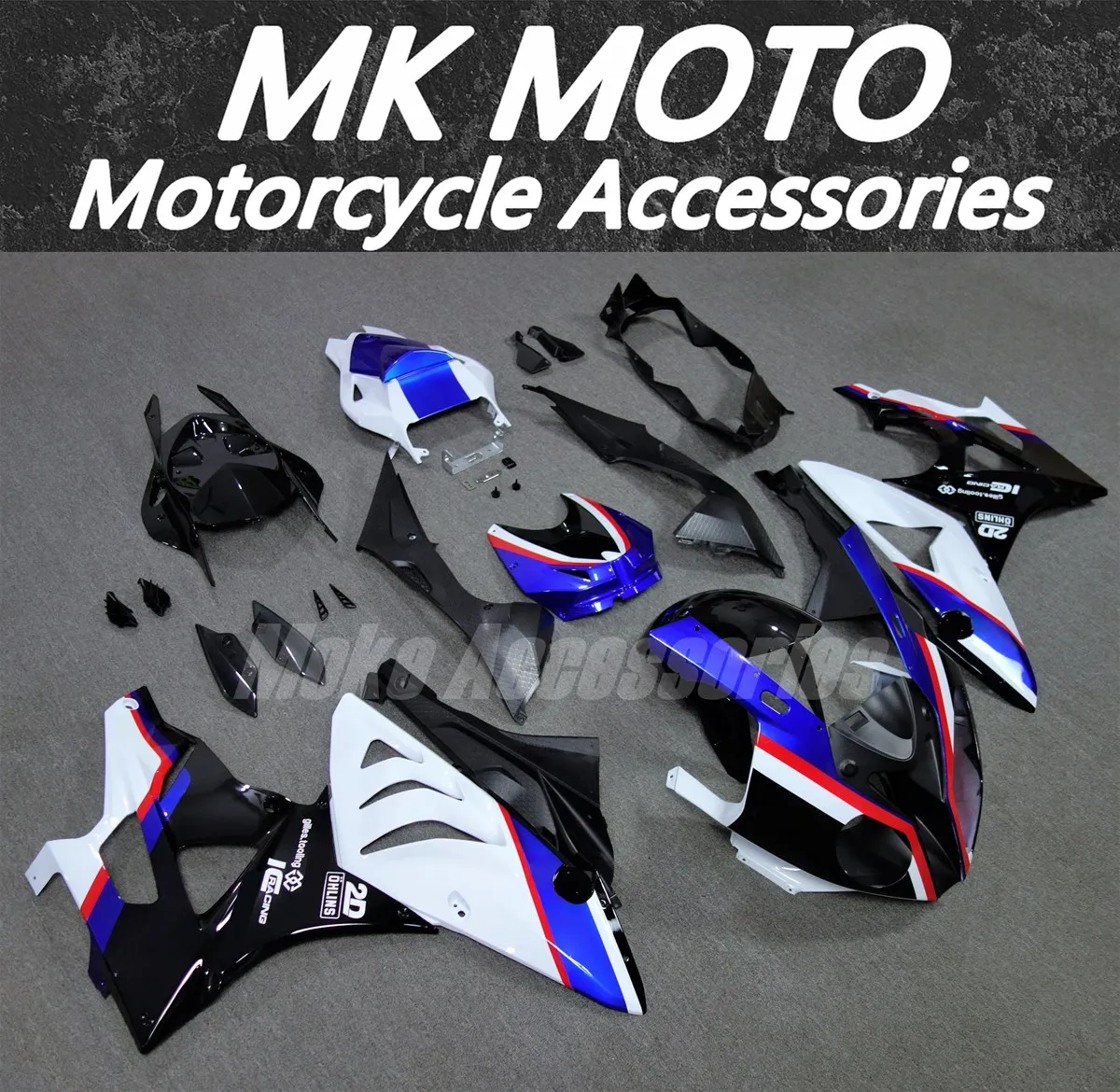 Moke moto Motorcycle Fairings Kit Fit For S1000rr 2009 2010 2011 2012 2013 2014 Bodywork Set Black Blue White
