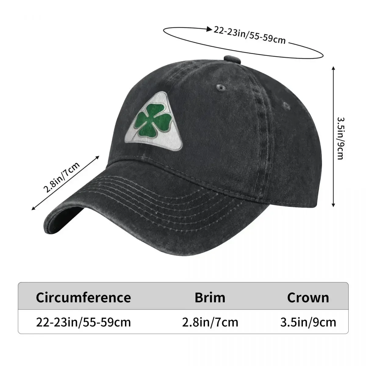 New A-Alfas Four Leaf Clover Baseball Cap R-Romeos Logo Unisex Teens Trucker Dad Hat Spring y2k Funny Outdoor Sun Baseball Caps