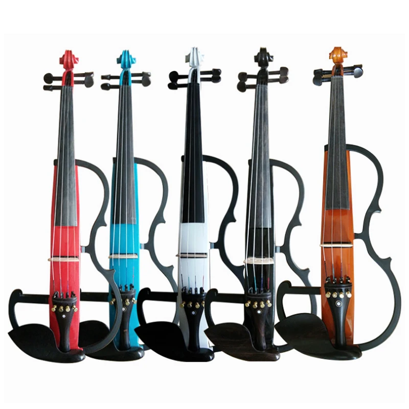 Grade Electronic Violin Bluetooth Silent Functions 6.5mm Output Includes Maple Wood Bluetooth Speaker-Wireless Features