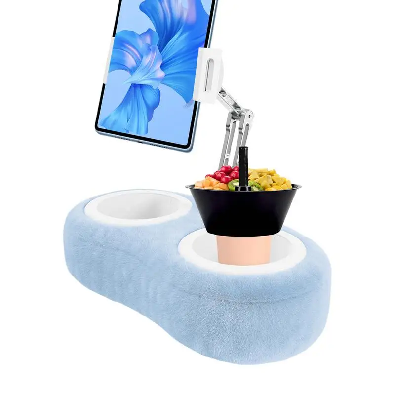 Creative Double Slot Storage Tablet Pillow Stand For Kindle Lazy Pillow Phone Tablet Stand Fits 4.7 To 13 Inch Tablet/Phone