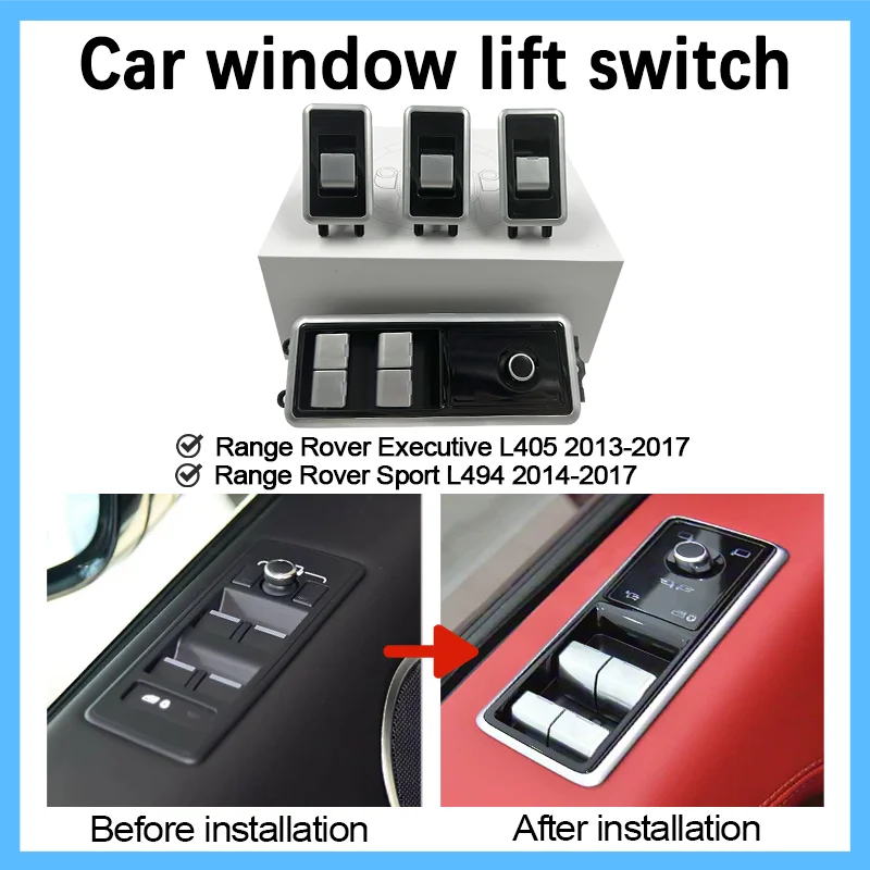 

Для Land Rover Sport L494 Vogue L405 2014-2017 кнопки переключателя стеклоподъемника Plug and Play