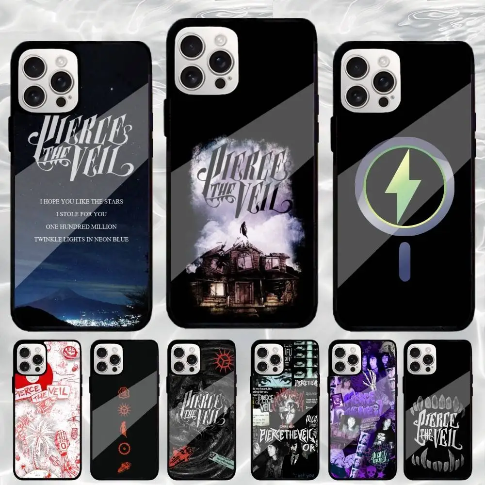 

P-Pierces The V-Veil Phone Case For iPhone17,16,15,14,13,12,11 Plus,Pro Max Magnetic For Magsafe Wireless Charging