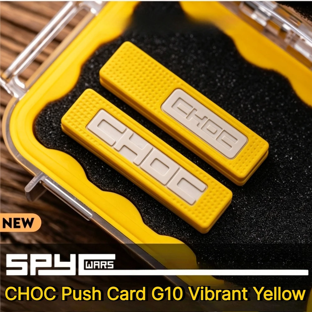 LAUTIE EDC CHOC G10 Composite Material PEEK Track Fingertip Push Card Stress Relief Toy