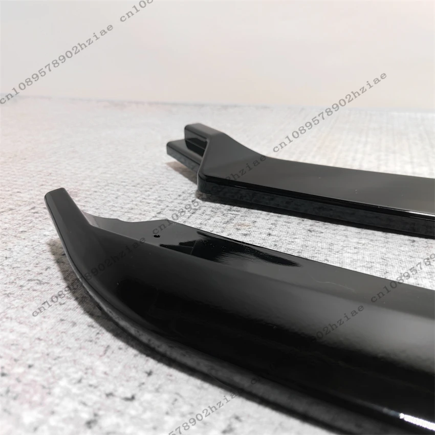 Gloss Black Front Bumper Lip Spoiler For Seat Leon MK3 MK3.5 2012-2019 ABS Spoiler Lip Diffuser Cover Tuning Custom Accessories