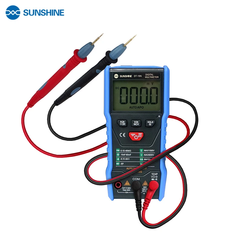 

Mini Intelligent Digital Multimeter Temperature Measurement AC DC Resistance Tester for Mobile Phone Repair