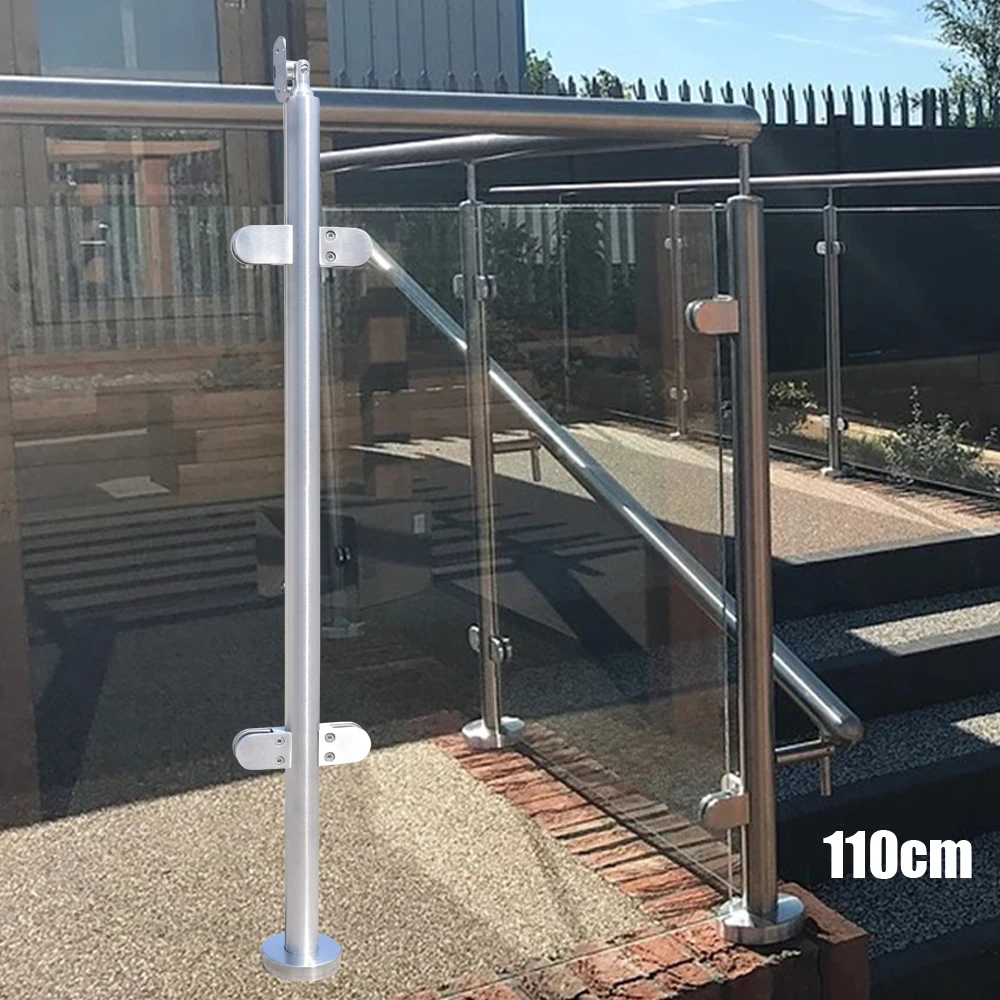 Stainless Steel Railing Post, Safe Smooth Surface, Handrail Seat, Easy Install & Clean for Various Applications