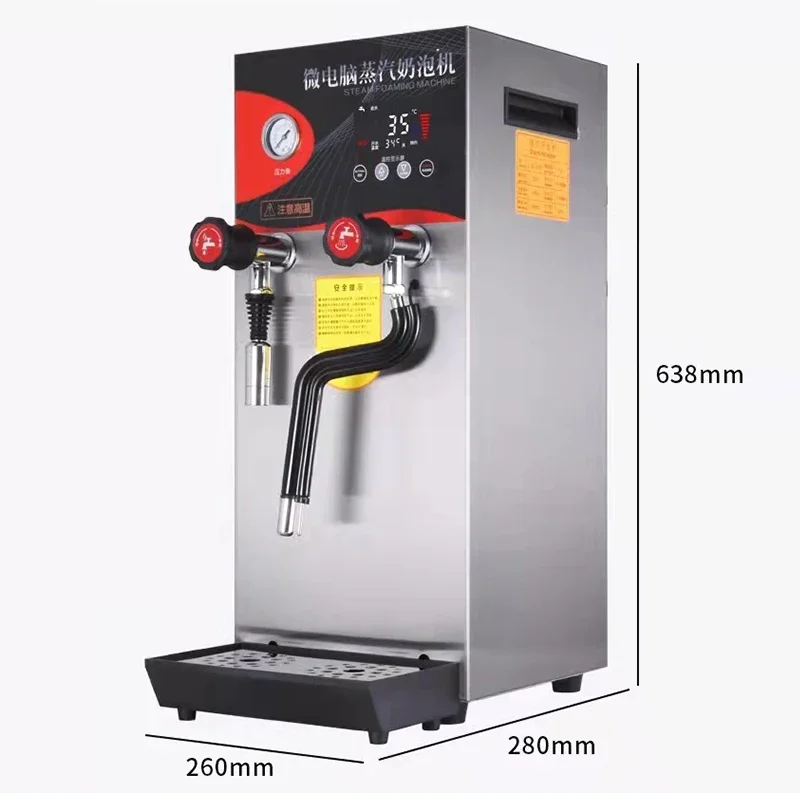 Commercial Milk Frother Electric Boiling Water Machine Espresso Coffee Milk Foamer Smart Temperature Control Milk Foam Machine