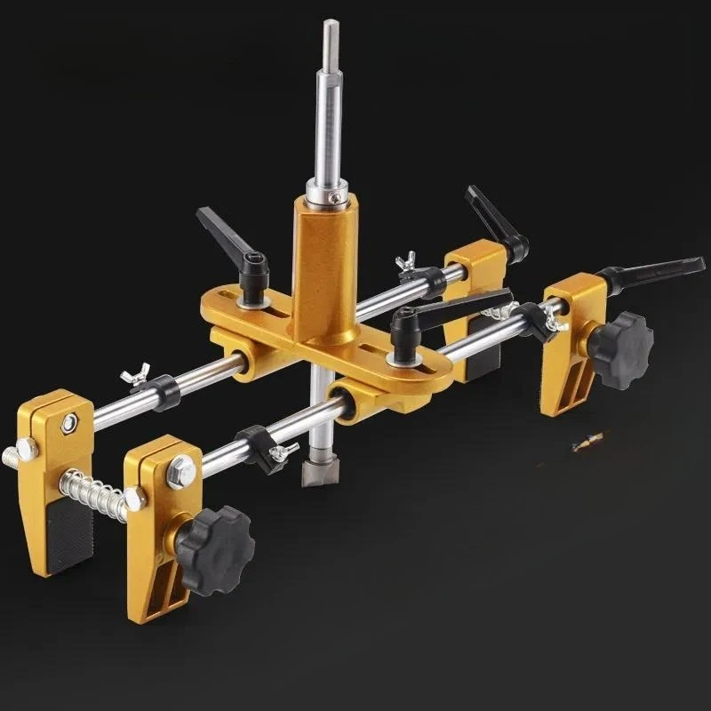 Solid Wood Door Hole Opener Slotting Machine Woodworking Lock Installation Tool Full Set Press to Open Keyhole Cutter