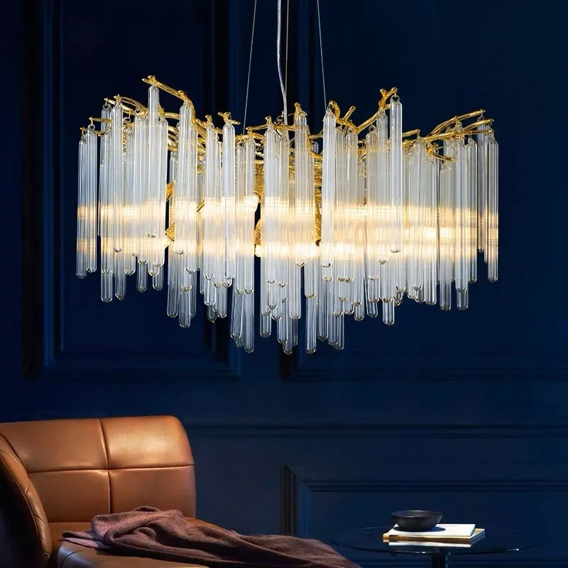 

Роскошная алюминиевая люстра для гостиной, спальни, столовой, хрустальная люстра с веткой света