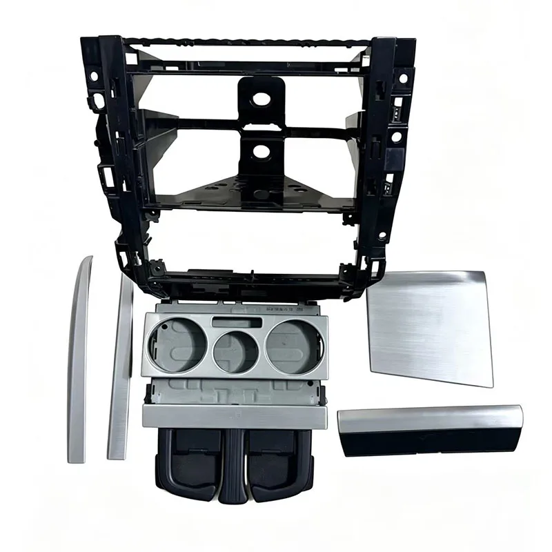 Central control framework panel set brushed aluminum for vw Jetta Golf 4 Bora MK4 view 2