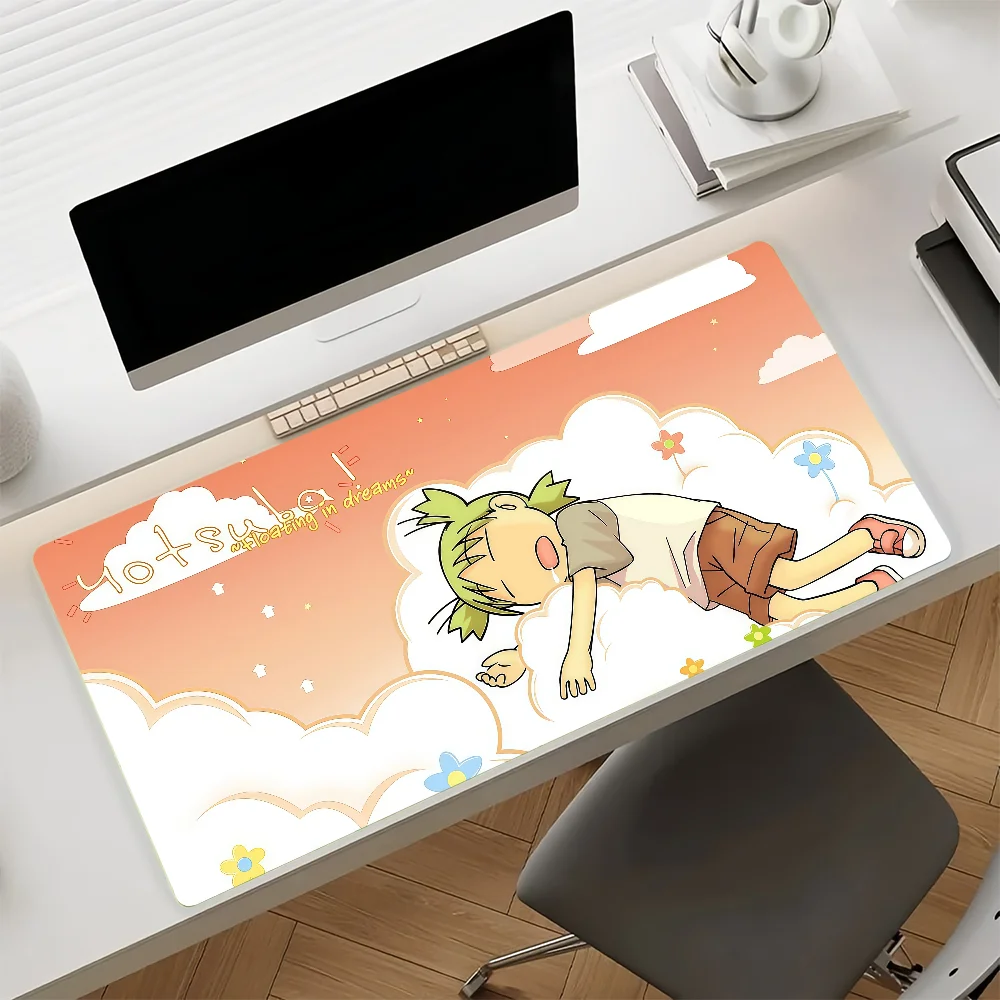 Y-yotsuba Anime Cartoon Mouse Pad Anti Slip Rubber Edge Locked Thickened Laptop Gaming Desk Mat