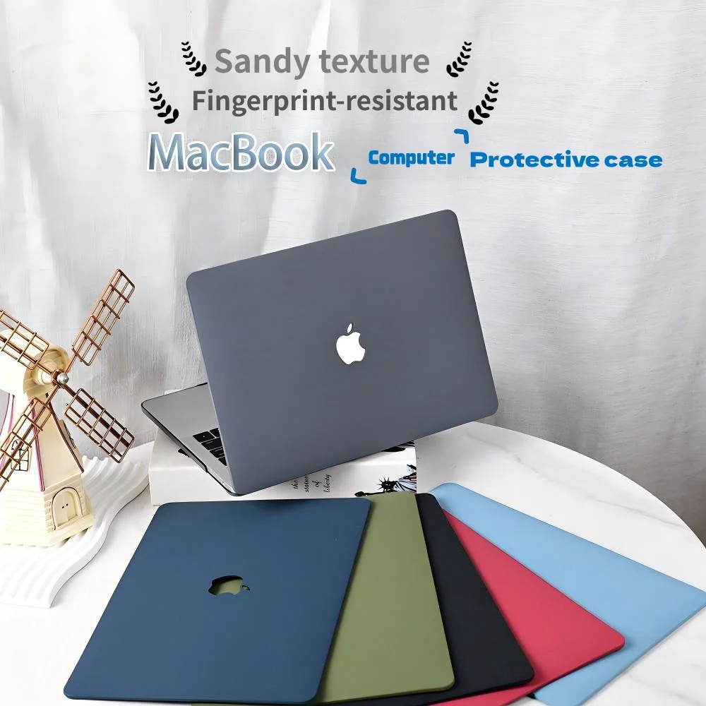 Laptop Case for MacBook Air M4 Pro 13 M2 2022 Cover M1 2023 Pro 14 16 M3 2024 Hard Shell for Air 13.6 15.3 Sand-Effect Finish
