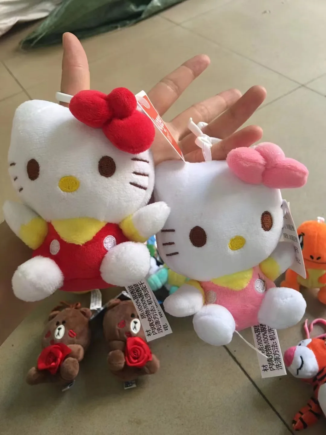 Cartoon Sanrio Series Kulomi KT Meloti portachiavi Action Figure borsa a tracolla monospalla appesa peluche