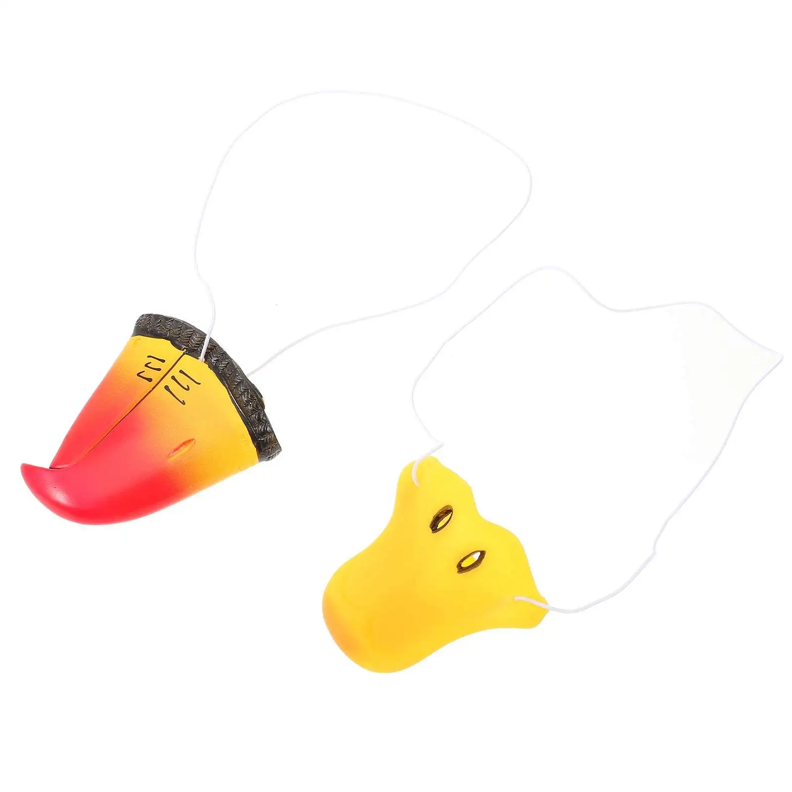 

2Pcs Animal Nose Prop Duck Parrot Beak Cosplay Party Performance Animal Simulation Accessory Performance Prop Carnival Supply