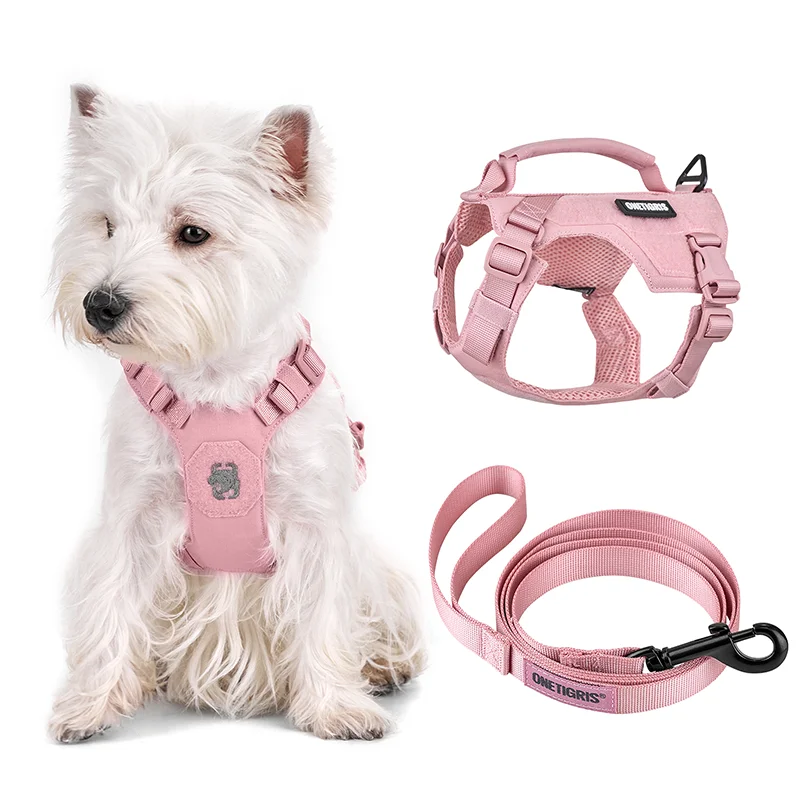 

Onetigris MINI TROOPER Dog Harness and Leash Set, No Pull Dog Vest Fully Adjustable Harness for Puppy Small Sized Dogs and Cats