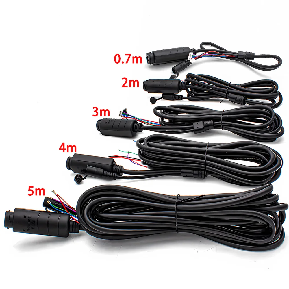 شبكة 48 فولت POE كابل شبكة محلية للوحة كاميرا IP أنظمة مراقبة NVR CCTV 0.7 متر 2 متر 3 متر 4 متر 5 متر RJ45 موصل سالب مع محطة #5