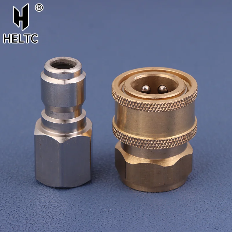 

3/8 Copper Female + 3/8 Stainless Steel Male Quick Connect Connector Adapters Garden Urban Tool Irrigation Washer Couplers