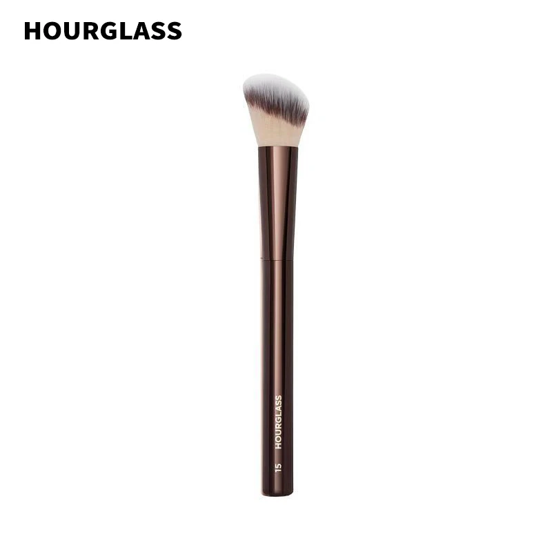 HORGLASS No. 15 pincel de blush líquido, pincel de contorno angular, pincel de pó solto, ferramentas de beleza profissionais