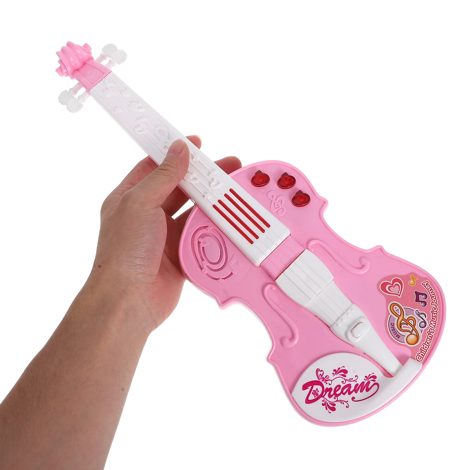 مجموعة واحدة من لعبة الكمان: تصميم واقعي تأثيرات ضوئية صوتية أزرار حساسية عالية آلة موسيقية محمولة لـ #1