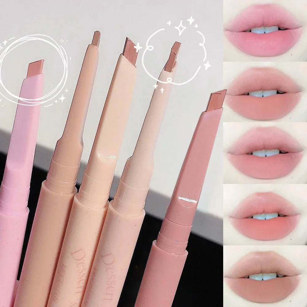 MUGE LEEN Dessert Lip Liner automatically swivel waterproof, long-laswet wild Perfect Pout Gel Lip Liner Comes Naturally makeup