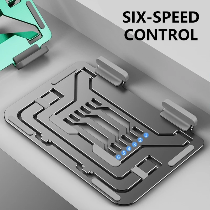 Elevador para computadora portátil, mejora ventilación Soporte plegable con estructura gruesa y base estable