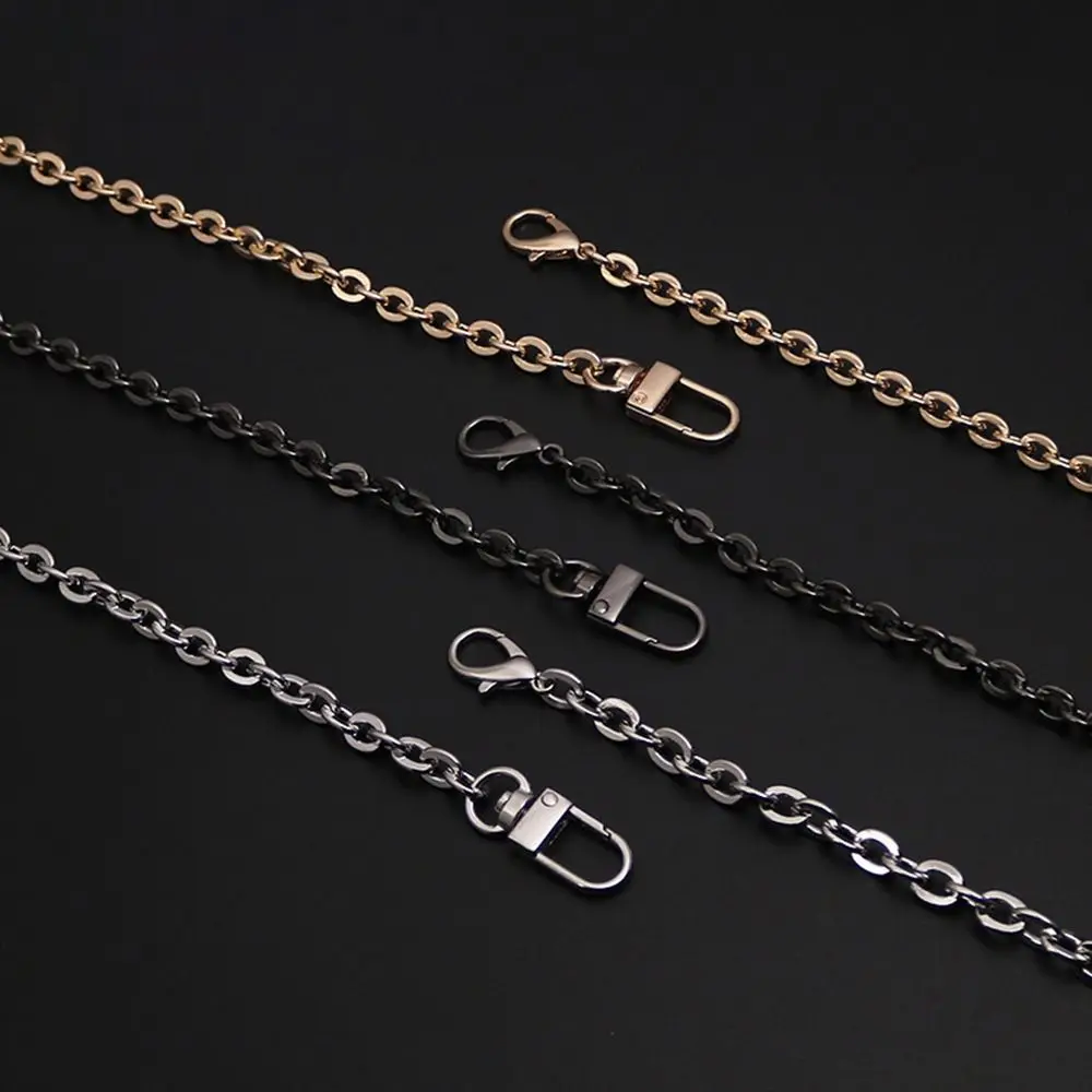 120cm Metal Chain Handle Replacement Chain Golden Silvery Aluminum Chain For Jewelry Making Findings Bag Chain Strap