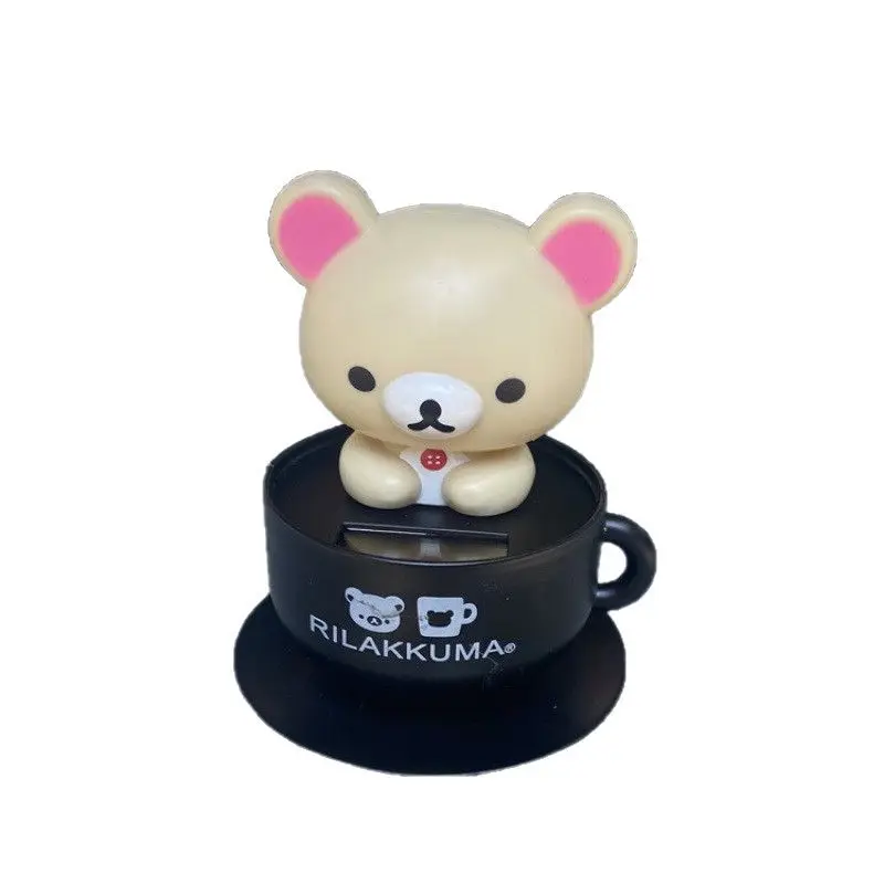 Nodding Bear Cute Solar Car Interior Decoration Easy Bear Cup Bear Doll Toy Home Decoration