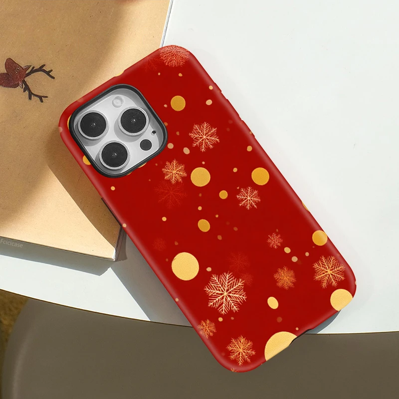 Fcicicase For iPhone 16 17 Pro Max Snowflake For Magsafe Phone Case For iPhone 17 16 15 14 13 12 11 Pro Max Plus Magnetic Cover