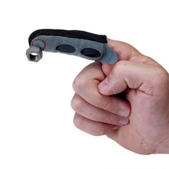 Magnetic Finger Sleeve for Woodworking, 3in Crafting Tools with Strong Grip, Handy DIY & Assembly Aid