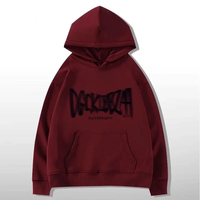 

Толстовки в стиле хип-хоп для молодых студентов для мужчин, мешковатые толстовки с принтом для отдыха, пастельные цвета Y2k, винтажные эстетические топы высокого качества, мужские толстовки