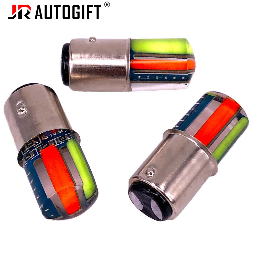 

50 шт. светодиодных ламп 1157 COB RGB с эффектом мигания, 1157 COB 36 чипов, автомобильные светодиодные стробоскопы, стоп-сигналы, указатели поворота, фонари заднего хода