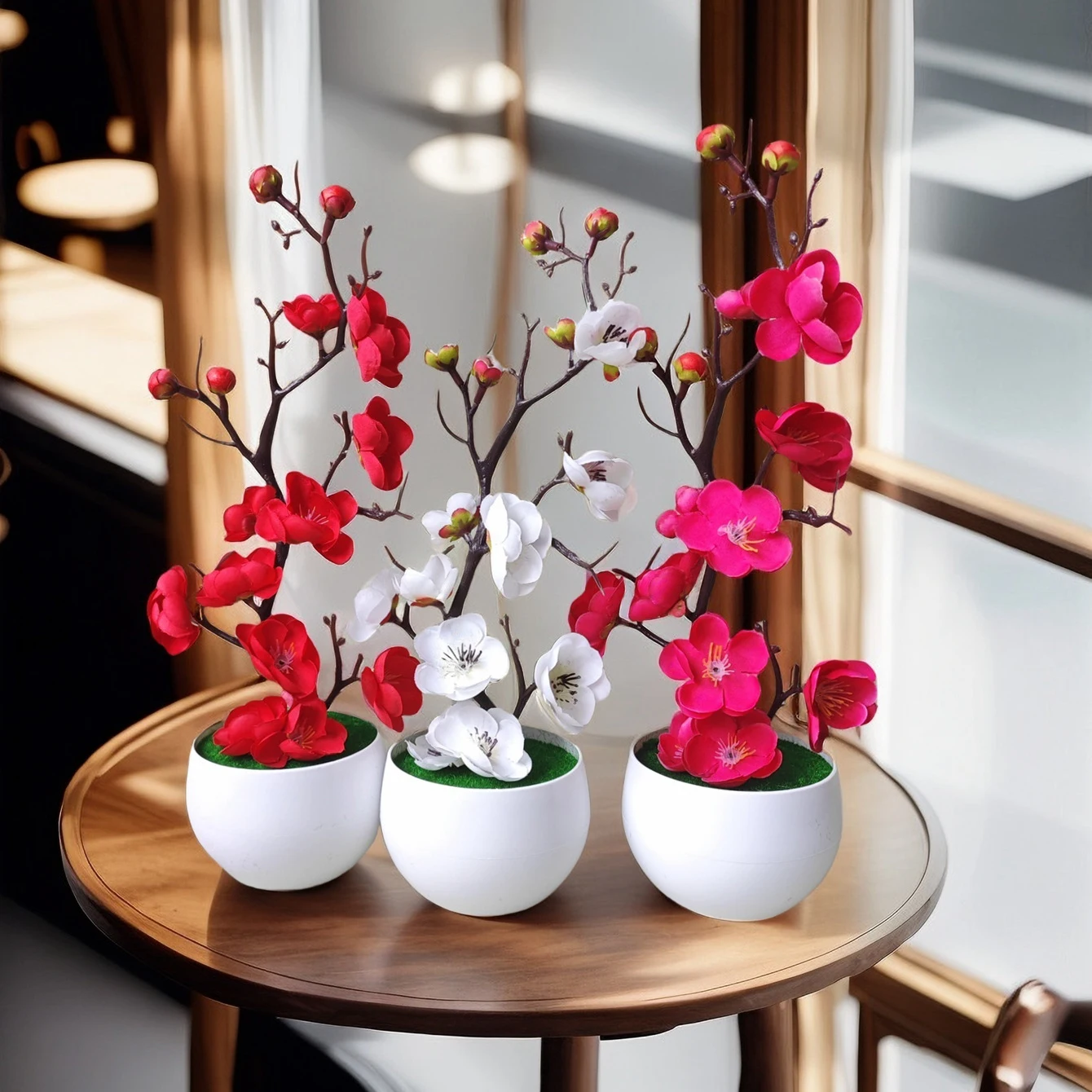 30 cm künstliche Pflanzen Bonsai kleiner Baum Simulation Topfpflanzen gefälschte Blumen Tisch Topf Ornamente Heimdekoration Hotel Garten