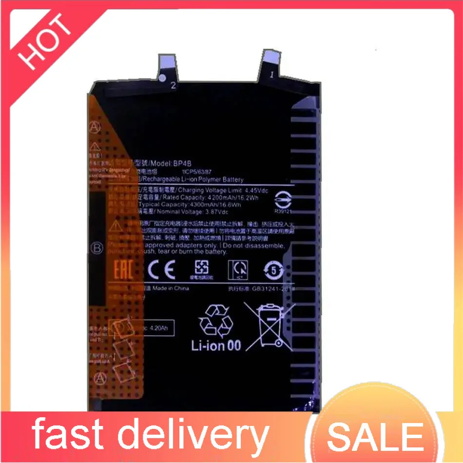 

4300Mah Good Low-Temperature Performance Mobile Phone Battery For Xiaomi MI 12 Lite Poco M5S BP4B Durable