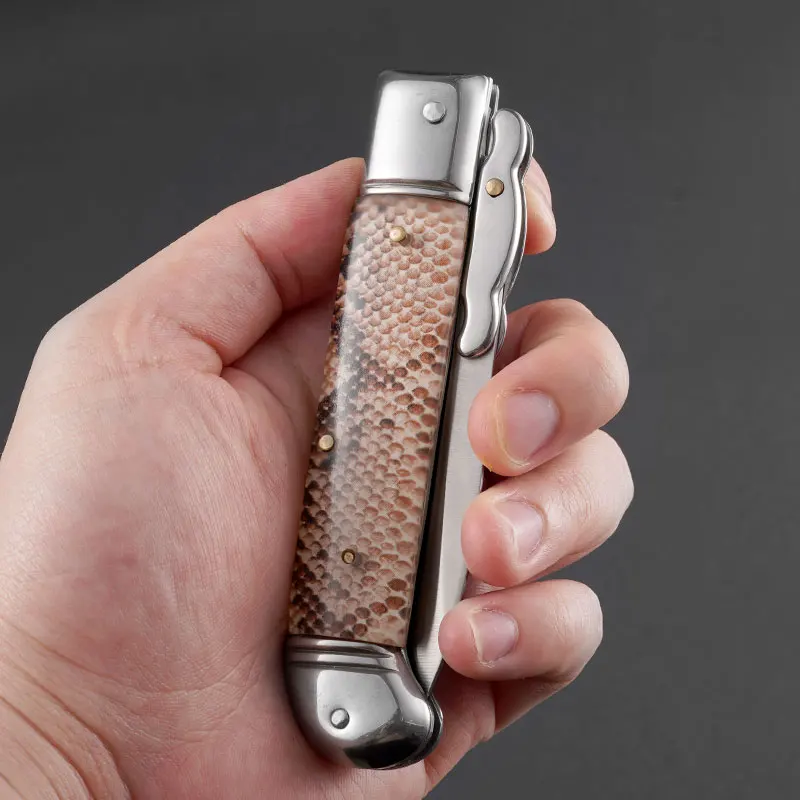 Stainless Steel Portable Folding Knife Multipurpose Edc Pocket Knife For Self Defense Box Cutter Fishing Bbq Camping Jackknife