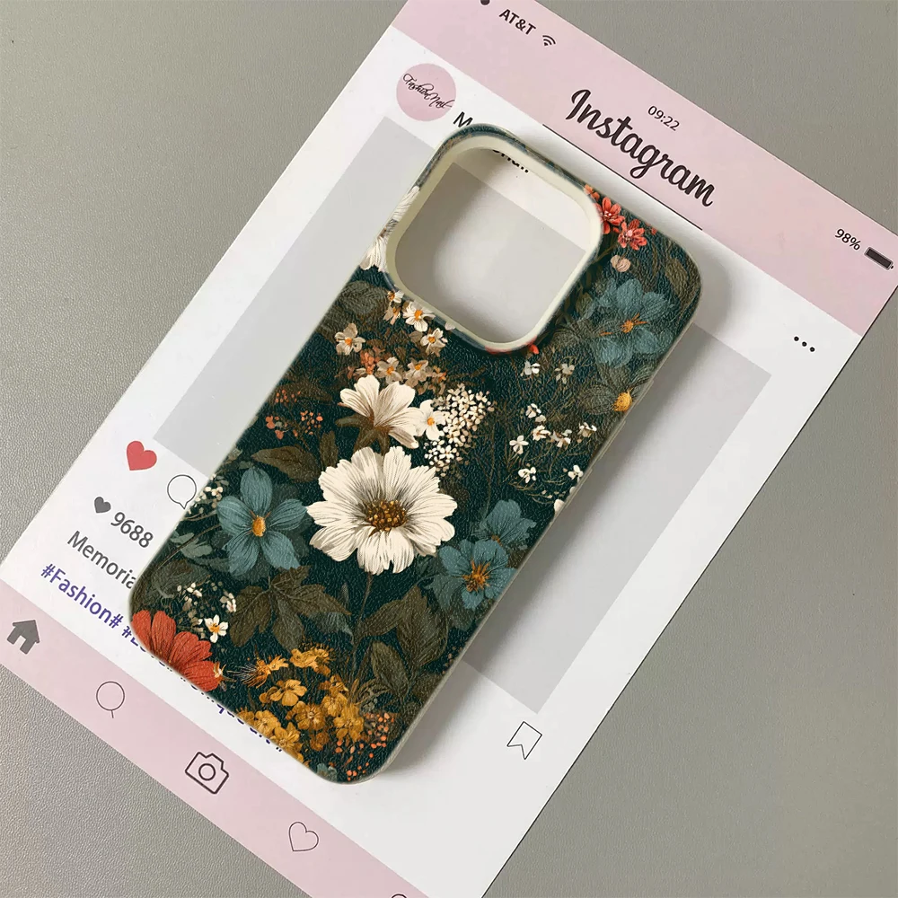 Vintage Floral Dark Pattern Vi - Vintage Floral Pattern Soft Case recension och pris