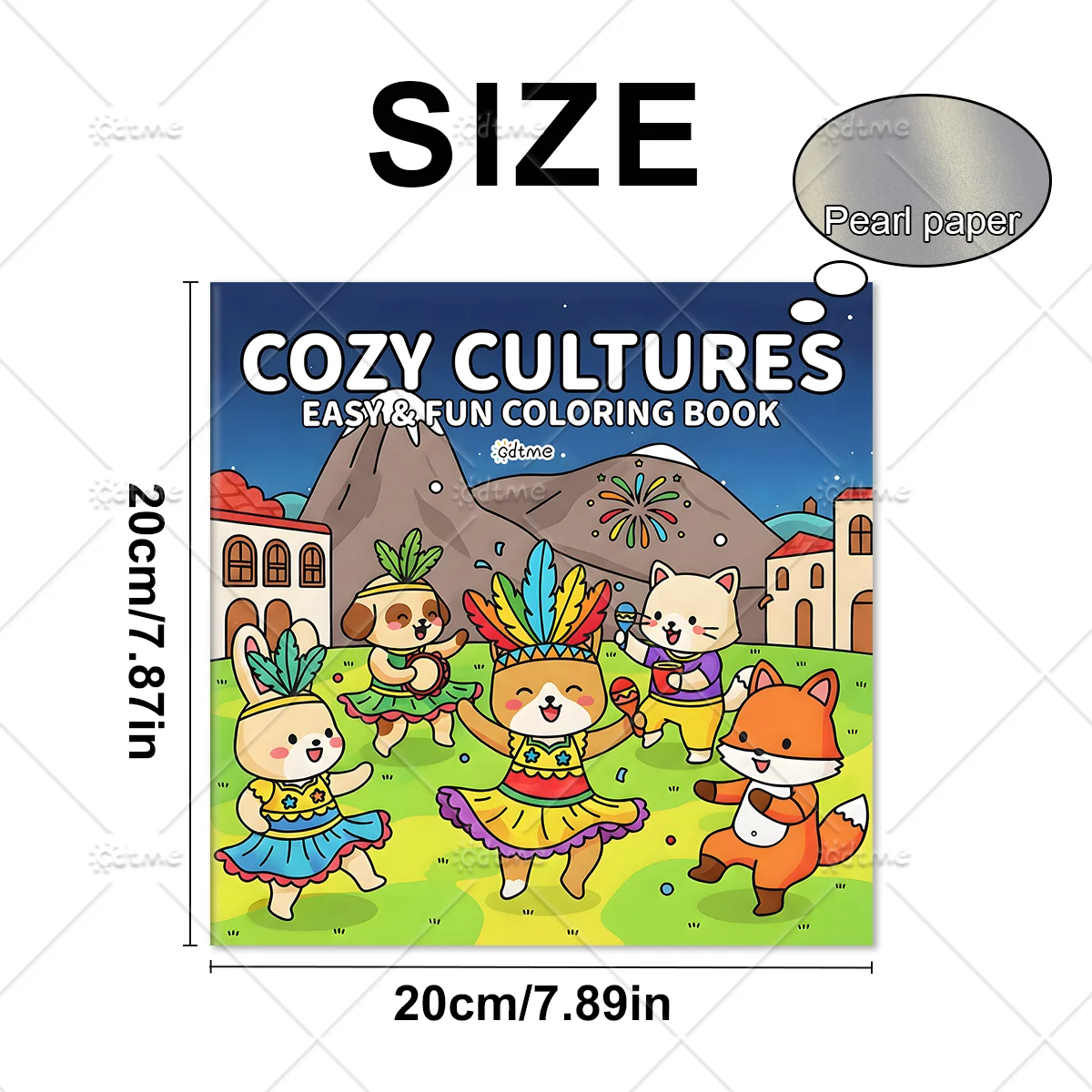 COZY CULTURES Bold-easy Patterns Coloring Book for Adults Cute Drawing Book Perfect Gift for Party and Birthday ﻿ view 4