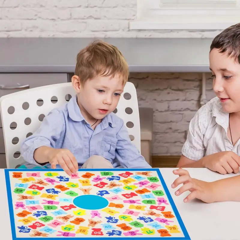 Jeux de société arithmétiques interactifs, jeu de multiplication d'animaux, aides au comptage du fuchsia, jouets amusants, cadeaux mathématiques